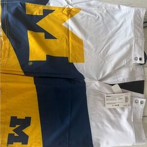 Yellow and Blue Logo Board Shorts